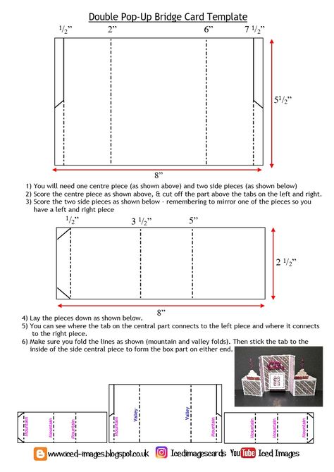 Arte Pop Up, Pop Up Box, Pop Up Greeting Cards, Bridge Card, Fancy Fold Card Tutorials, Card Making Templates, Fancy Boxes, Pop Up Box Cards, Card Making Tips