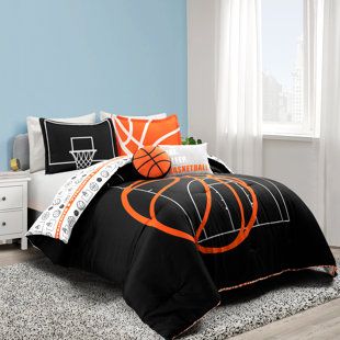 Bold Bedding, Oversized Comforter, Cool Looks, Lush Decor, Basketball Game, Comforter Set, Bedding Set, Lush, Basketball Court