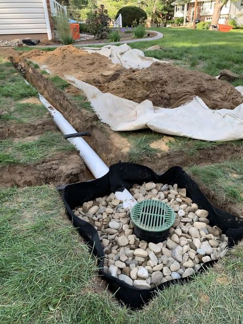 DIY & Crafts Drainage Solutions Backyard, Water Drainage Solutions, Pool Drain, Drainage Solutions, Diy Water, Yard Work, Garden Layout, Backyard Pool, Crafts Diy