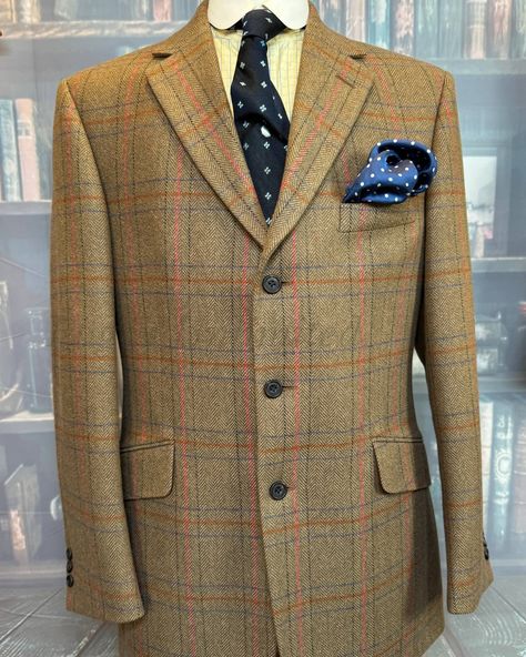 Some absolutely spiffing Tweed Jackets just added to the store. Not subtle, not muted. Wonderful!! Time to sport some vintage tweeds!! #fogeyunlimited #tweedjacket #shootingattire #hackingjacket #vintagetweed #bladenjacket #bertiewooster #shootingtweeds #vintagemenswear Hacking Jacket, Vintage Attire, Plus Fours, Braces Suspenders, Tweed Jackets, Country Attire, Detachable Collar, Jodhpur, Gentleman Style