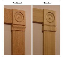 Rosette Door Trim, Door Trim With Rosettes, Rosette Trim Ideas, Door Trim Ideas Interior, Molding Around Windows, Cabin Windows, Interior Design Help, Corner Moulding, Window Casing