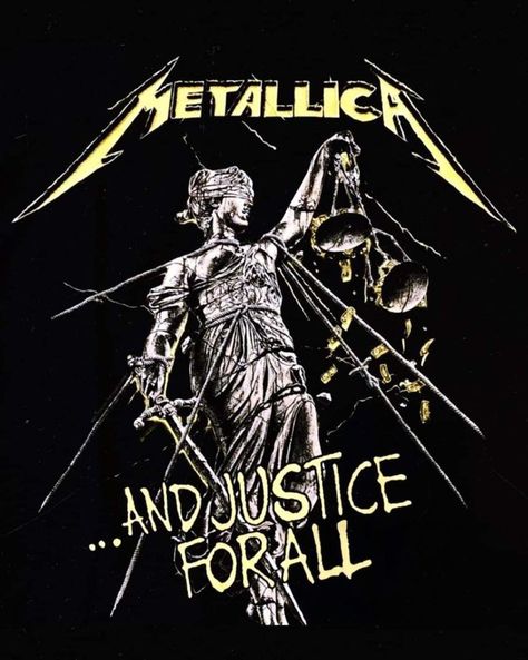 Metal Band Posters, Metallica Justice For All, Metal Tshirt, Arte Heavy Metal, Metallica Art, Rock Band Posters, Metallica T Shirt, Heavy Metal Art, Band Outfits