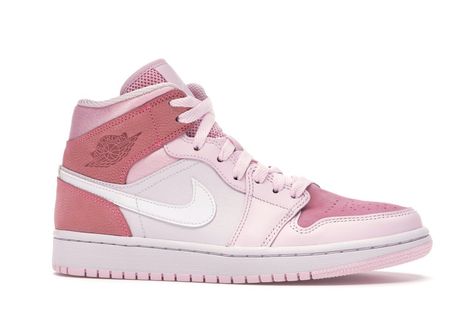 Air Jordan 1 Mid Digital Pink Sneakers Air Jordan homme femme Rosa Jordans, Jordan 1 Mid Digital Pink, Air Jordan 1 Mid Digital Pink, Nike Jordan 1 Mid, Pink Jordans, Lanvin Sneakers, Dior Sneakers, Jordan Model, Balenciaga Sneakers