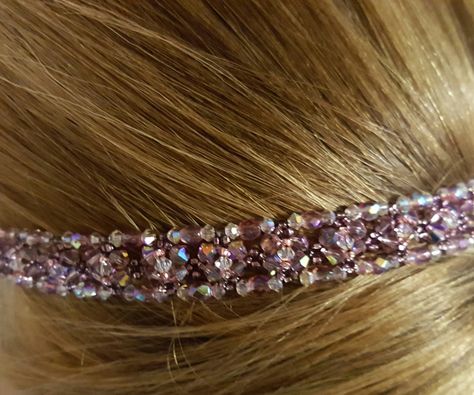 This instructable will show you how to easily make a fancy beaded headband! Beaded Headpiece, Beaded Hair Pins, Pandora Collection, Bead Hair Accessories, 10th Wedding Anniversary, Beading Cord, Timeless Love, Hair Adornments, Fancy Beads