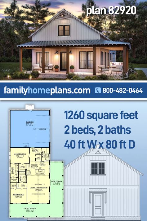 House Plan 82920 Small Rustic Home Plans, Small Barnodium Floor Plans, House Plans 1400 Sq Ft Open Floor, 2 Bedroom House Plans With Loft, 1000 Sq Ft Barndominium Floor Plans, Small Lake House Plans Open Floor, 3 Bed 2 Bath Barndominium Floor Plans, 1200 Sq Ft Barndominium Floor Plans, 2 Bedroom With Garage