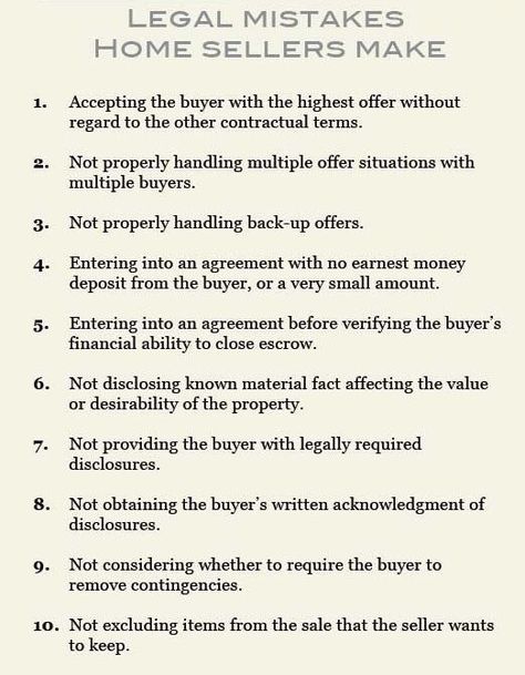 When it comes to the legal side of real estate, it matters that people are informed. Here are the top ten legal mistakes that home sellers make! Having a Realtor eliminates stress that comes from legal issues. I can help you navigate the legal jargon & sell your home with ease! Virginia Real Estate Exam, Real Estate Myths And Facts, How To Find Leads In Real Estate, Real Estate Process Home Buying, Real Estate Sellers Guide, Real Estate Appraisal Meme, Real Estate, Things To Come, Writing