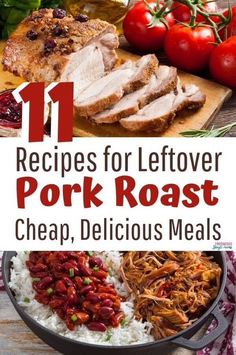 Recipes For Leftover Pork, Leftover Pork Roast Recipes, Leftover Pork Loin Recipes, Leftover Pork Recipes, Leftover Pork Tenderloin, Leftover Pork Roast, Shoulder Roast, Leftover Pork, Pork Shoulder Roast