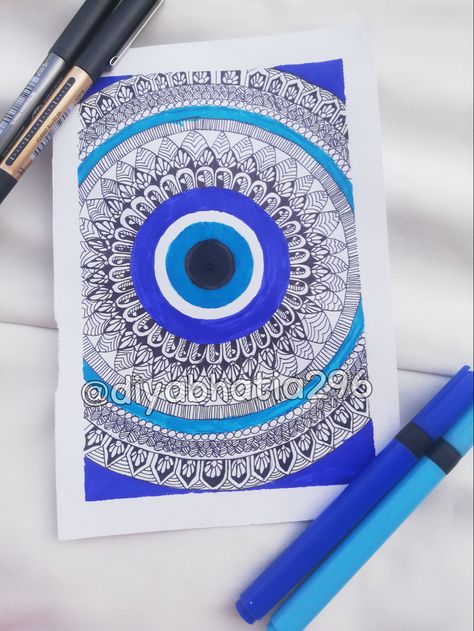 Mandala art 
Evil eye mandala 
Art 
Tutorial 
Artist Evil Eye Mandala Art, Eye Mandala Art, Evil Eye Mandala, Mandala Tutorial, Eye Mandala, Detailed Mandala, Evil Eye Art, Vw Art, Mandela Art