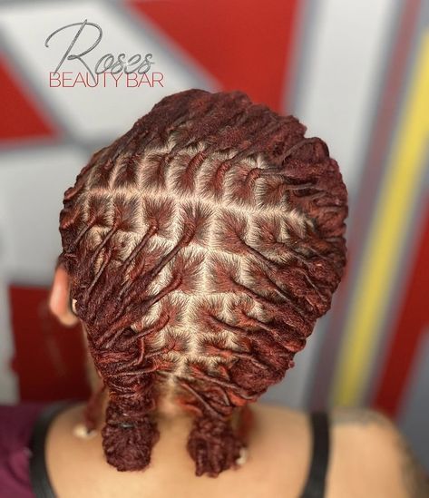 Colored Starter Locs, Barrel Loc Styles Women, Short Loc Styles For Women, Loc Styles Short, Full Custody, Dreadlocks Hair Care, Short Loc Styles, Locs Journey, Dreadlocks Styles