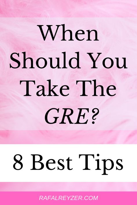 Taking the GRE is one of the most important educational decisions you will take. But do you know when is the best time to take the exam? There are a couple of things you need to take into consideration before giving it a try. Learn important GRE tips in this article. #gre #exam #education #prep Gre Study Plan, Gre Tips, Graduate School Prep, Gre Study, Gre Math, Gre Exam, Physician Assistant Student, Tips For Writers, Gre Test