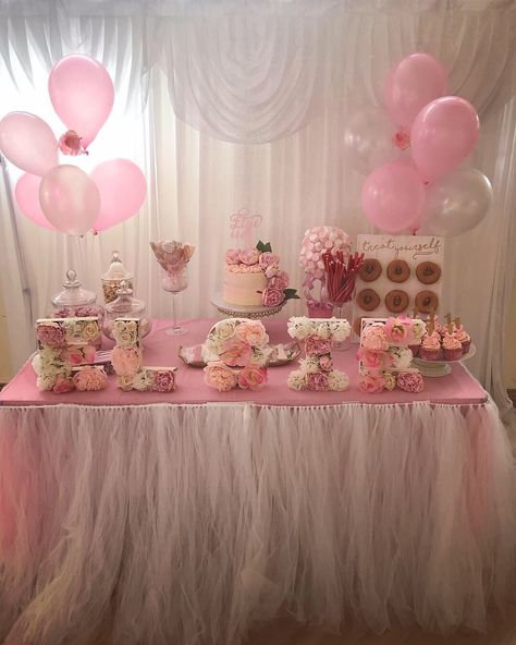 My baby girls 1st birthday table Baby Girls 1st Birthday, Baby Table, Birthday Table Decorations, Decal Codes, Birthday Inspo, Bloxburg Decal Codes, Party Inspo