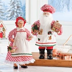 Gothic Dollhouse, Santa Collection, Gingerbread Christmas Tree, Santa And Mrs Claus, Luxury Christmas Tree, Christmas Santas, Santa's Village, Santa Claus Doll, Peppermint Christmas