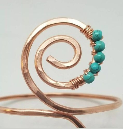 Check out this item in my Etsy shop https://www.etsy.com/listing/757659840/turquoise-stone-hammered-copper-or-brass Swirl Bracelet, Copper Bracelets, Wire Wrapped Jewelry Diy, Wire Wrapped Bangles, Copper Cuff Bracelet, Handcrafted Bracelets, Bracelet Cuff, Hammered Copper, Copper Bracelet