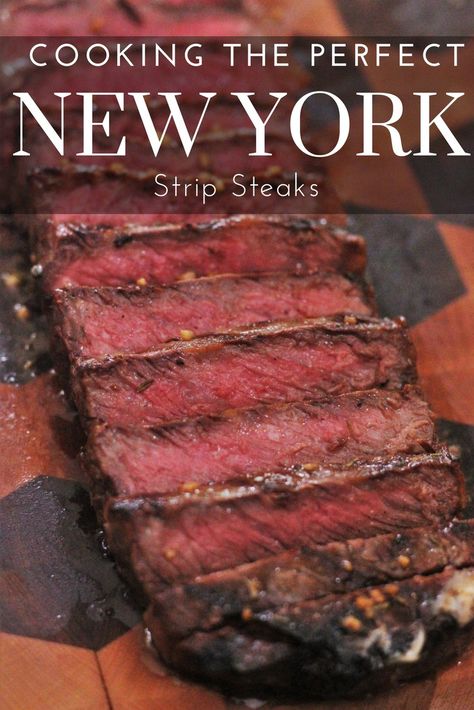 How to Cook the Perfect New York Strip Steak New York Steak Recipe, Ny Strip Steak Recipes, Surf N Turf Recipes, Steak Marinades, Strip Steaks, Hey Grill Hey, New York Strip Steak, Strip Steak Recipe, Grilled Beef Recipes