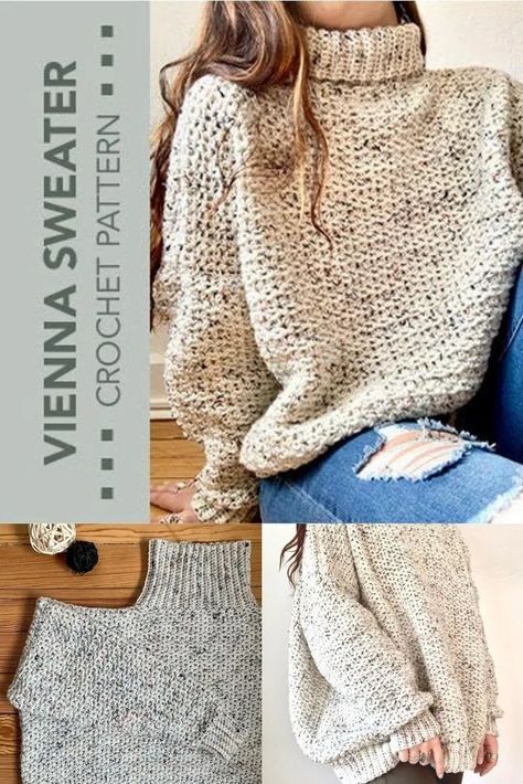 Gilet Crochet, Crochet Sweater Pattern Free, Diy Vetement, Crochet Clothes Patterns, Crochet Cardigan Pattern, Chunky Crochet, Sweater Crochet Pattern, Cardigan Pattern, Sweater Knitting Patterns