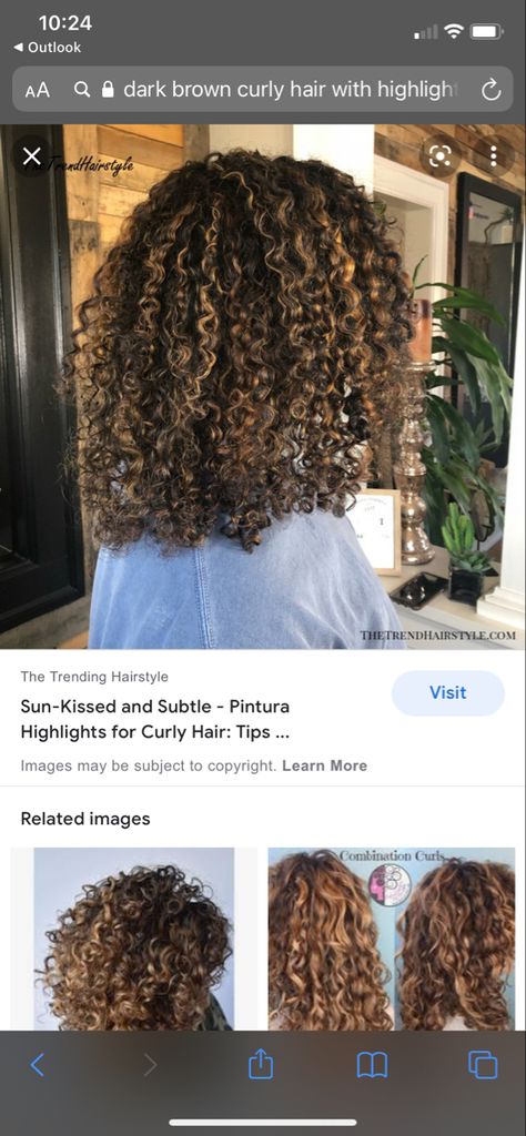 Sunkissed Highlights Curly Hair, Curly Fro Highlights, Halo Highlights Curly Hair, Honey Highlight On Curly Hair, Curly Hair 3b/3c Highlights, Carmel Highlights On Brown Hair Curly 3a, Sunkissed Highlights, Highlights Curly, Highlights Curly Hair