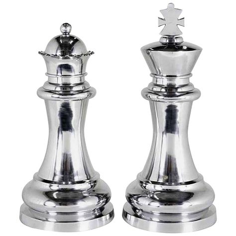 Chess King And Queen, Queen Chess Piece, Chess King, Riza Hawkeye, Chess Queen, Roy Mustang, House Accessories, Desenho Tattoo, Modern And Antique