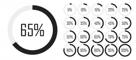 Set of circle percentage diagrams from 0... | Premium Vector #Freepik #vector #infographic #circle #chart #web Data Vizualisation, Element Chart, Circle Diagram, Magazine Design Inspiration, Chart Infographic, Architecture Portfolio Design, Vector Infographic, How To Create Infographics, Graphic Design Resume