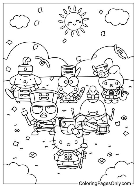 Keroppi is a cute frog character from Japan. These free coloring pages feature Keroppi and his friends in all sorts of fun situations. Perfect for kids of all ages.

#keroppi #coloringpages #kawaii #cute #frog #japan #kids Keroppi Coloring Pages, My Melody Coloring Pages, My Melody Coloring, Melody Coloring Pages, Sanrio Coloring, Frog Character, Family Coloring Pages, Charmmy Kitty, Hello Kitty Aesthetic