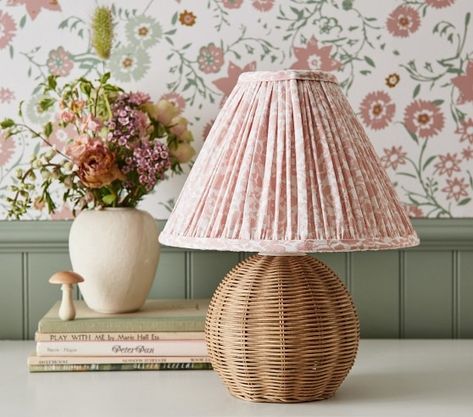 Kids Lamps: Table & Desk Lamps | Pottery Barn Kids Lamp Pottery, Rattan Table Lamp, Interactive Lighting, Julia Berolzheimer, Rattan Table, Kids Lamps, Updated Traditional, Mirror Painting, Lighting Guide