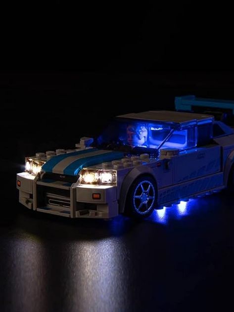 BrickBling LED Light Kit for Lego Speed Champions Fast & Furious Lego Jordan, Underglow Lights, Air Nike, Lego Speed Champions, Nissan Skyline Gt R, Car Building, Gtr R34, Type Shi, Nissan Gtr Skyline