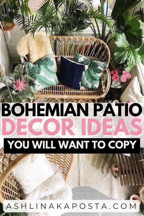 Summertime Style: Boho chic decor ideas for entertaining outdoors — ASHLINA KAPOSTA Boho Porch Decor Outdoor, Bohemian Patio Decor, Boho Outdoor Patio, Patio Decorating Ideas Boho, Boho Outdoor Space, Entertaining Outdoors, Bohemian Patio, Fringe Rugs, Southwest Boho