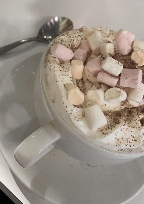 Aesthetic Hot Chocolate, Hot Chocolate Aesthetic, Chocolate Aesthetic, Hot Chocolate Gifts, Road Trip Food, Christmas Hot Chocolate, Hot Coco, Delicacy Food, Winter Drinks