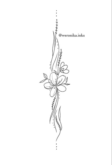 Back Forearm Tattoos For Women, Back Of Forearm Tattoo, Plumeria Tattoo, Spine Tattoo Ideas, Artsy Tattoos, Small Pretty Tattoos, Spine Tattoos For Women, Forearm Tattoo Women, Dope Tattoos For Women