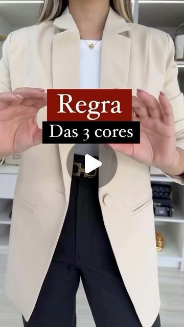 ✒️FRANCIELE S. ALMEIDA HODINIK on Instagram: "⚠️REGRA 3 CORES⚠️ aplique essa regra combinando no máximo 3 cores/tons diferentes e pronto! Assim teremos um look mais elegante ao contrário de quando combinamos +4 cores! Gostaram?😍😍😍" Dramatic Classic, April 7, Casual Looks, Piercings, My Style, On Instagram