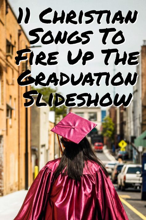 Graduation Slide Show Ideas, Take A Walk Through The Years Graduation, Graduation Church Celebration, Walk Through The Years Graduation, Christian Songs For Graduation, Graduation Slideshow Songs, High School Musical Graduation Party, Graduation Video Ideas For High School, Graduation Songs College