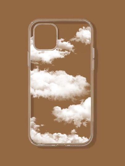 Cloud Print, Apple Model, White Cloud, Clear Phone Case, Phone Cover, Iphone 15, Phone Case, Phone Cases, Iphone