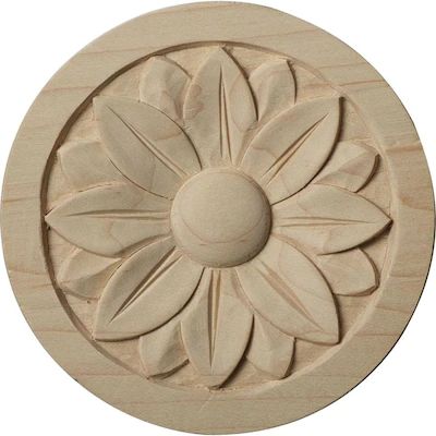 Rosettes at Lowes.com Wood Rosettes, Carved Rosettes, Wooden Carving, 3d Cnc, Architectural Pieces, Chip Carving, Wood Carving Designs, Traditional Styles, Historical Design