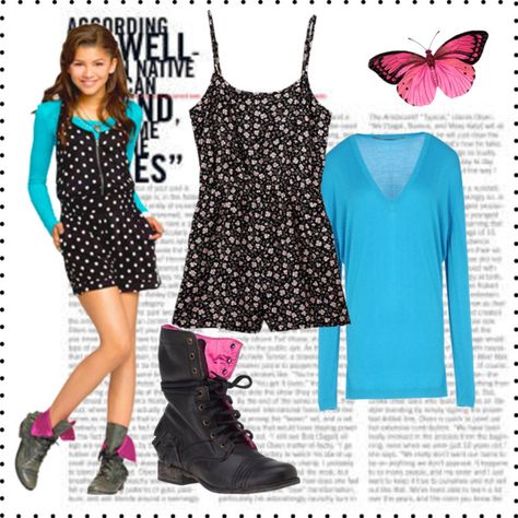 Shake It Up Rocky Outfits, Rocky Blue Outfits, Rocky Outfits, 2010's Fashion, Rocky Blue, Character Fashion, 2010s Fashion, Disney Channel Shows, Blue Outfits