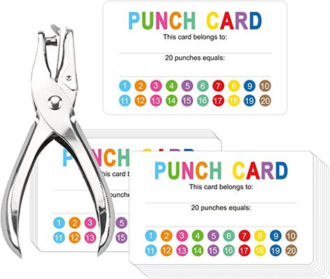 Behavior Punch Cards, Toddler Reward Chart, Classroom Incentives, Chore Cards, Effective Teaching Strategies, Behavior Incentives, Student Rewards, Creative Teaching Press, Teachers Classroom