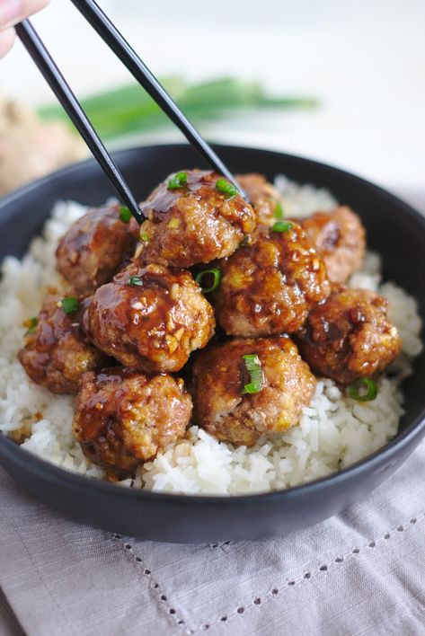 Teriyaki Turkey Meatballs, Teriyaki Turkey, Asian Turkey Meatballs, Asian Turkey, Turkey Meatballs Baked, Turkey Meatball Recipe, Baked Turkey, Meatballs Recipe, Turkey Meatballs