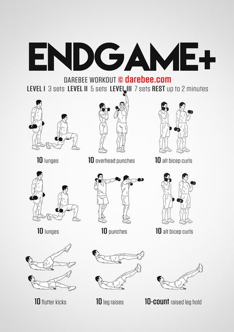 Endgame Plus Workout Dumbell Full Body Workout, Dumbbell Workout At Home, Calisthenics Workout Plan, Basketball Workout, Full Body Dumbbell Workout, Dumbell Workout, Full Body Workout Routine, Weekly Workout Plans, Body Workout At Home