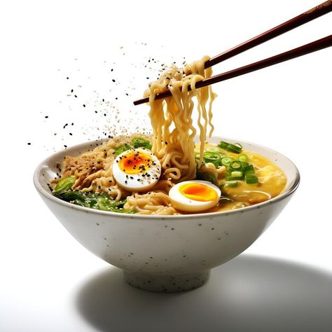 Photo professional photography image of ... | Premium Photo #Freepik #photo Ramen Photography, Ramen Noodles Soup, Shio Ramen, Delicious Ramen, Curry Ramen, Shoyu Ramen, Noodles Soup, Instant Ramen, Ramen Soup