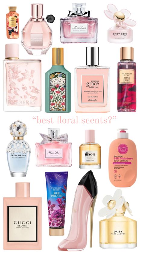 Floral Scented Perfume, Best Floral Perfume, Floral Scent Combo, Top Fragrances For Women, Smell Like Flowers, Amazing Perfumes, Floral Perfume For Women, Fragrance Lab, Floral Scents