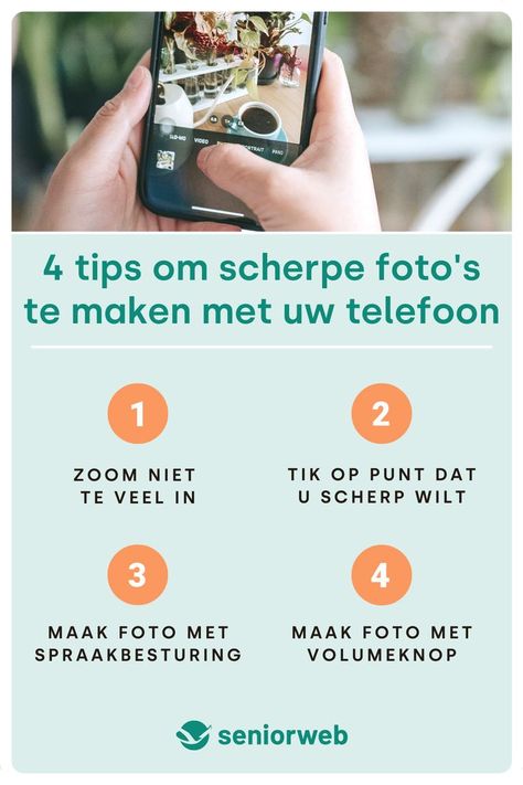 4 tips om scherpe foto's te maken met telefoon Smartphone, Tablet, Computer, Iphone, Photography