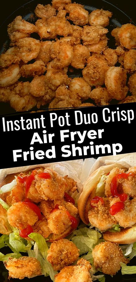 Crisp Recipes Easy, Duo Crisp Recipes, Instant Pot Duo Crisp Recipes, Air Fryer Fried Shrimp, Instant Pot Duo Crisp, Pot Recipes Healthy, Shrimp Recipes Healthy, Pot Recipes Easy, Shrimp Recipes Easy