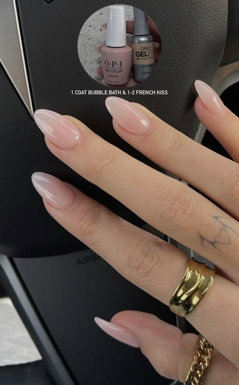 Soft Pink Acrylic Nails Almond, Clean Color Nails, Simple Natural Looking Nails, Light Pink Nails Squoval, Neutral Bridal Nails Wedding, Neutral Unique Nails, Nail Colours Almond Shape, Natural Work Nails, Clean Oval Nails