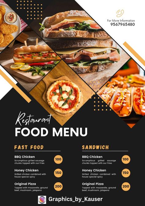 Restaurant Flyer Design, Food Social Media Post, Web Design Creative, Food Social Media, Restaurant Ad, Restaurant Poster, Menu Flyer, Grilled Sausage, Restaurant Flyer