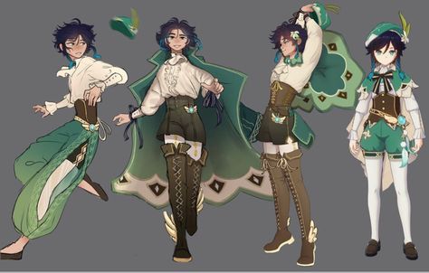 Venti The Bard, Dnd Bard, The Bard, Poses References, 영감을 주는 캐릭터, Dnd Characters, Character Outfits, Dark Fantasy Art, Art Reference Poses