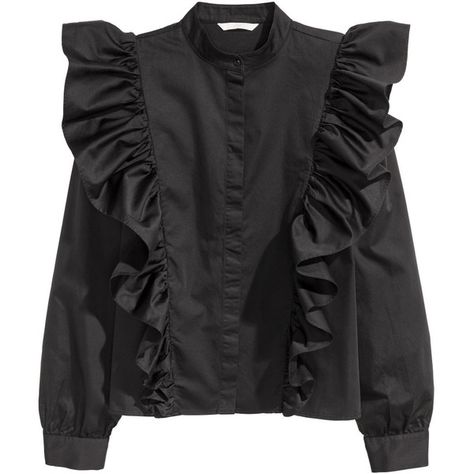 Ruffled Blouse $49.99 ($50) ❤ liked on Polyvore featuring tops, blouses, flounce tops, ruffle sleeve top, frilly tops, ruffle top and flounce blouse Hijab Stile, Blouse Casual Fashion, New Blouse Designs, Iranian Women Fashion, Frill Tops, Ruffled Blouse, Fashion Tops Blouse, Hijabi Outfits Casual, Trendy Fashion Tops