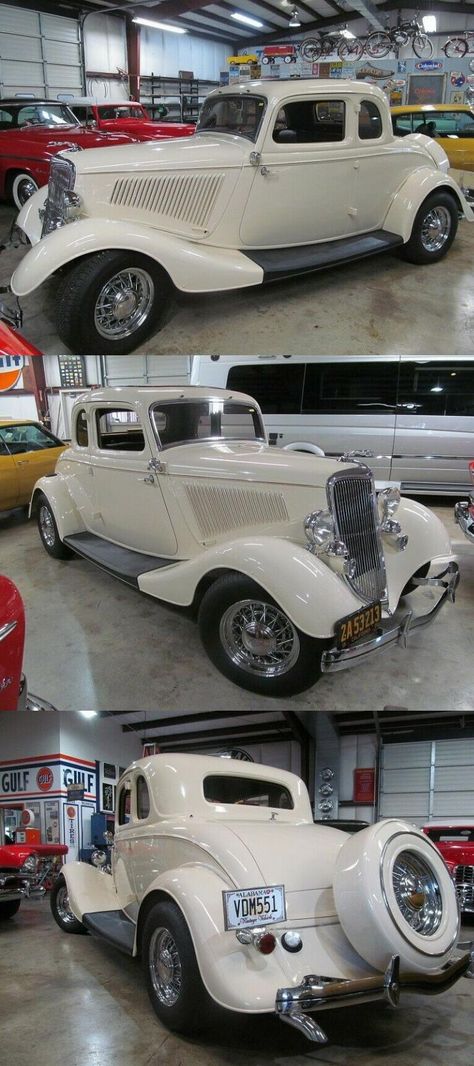 1934 Ford Deluxe 5 Window Coupe Fire Wall, Spare Tire Mount, Body Dimensions, Steel Floor, Mustang Ii, Henry Ford, Wire Wheel, Body Modifications, Ford Motor