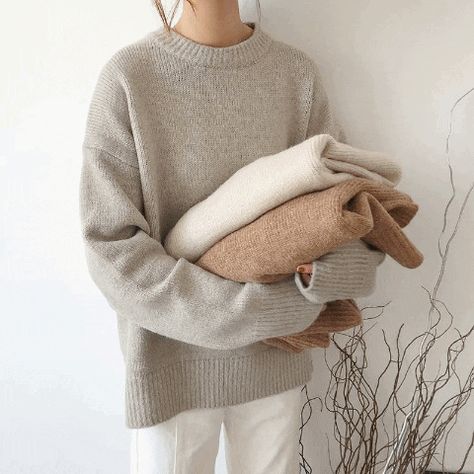 Loose Sweater Pattern, Retro Hong Kong, Lazy Style, Thick Thread, Hong Kong Style, Elegant Sweater, Women Sweaters Winter, Basic Sweaters, Solid Sweaters