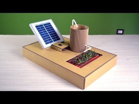 Watering using Solar Power | easy school project for competition ( Working Model) - YouTube Solar Panels Projects For School, Renewable Energy Science Project, Solar Projects For Kids, Renewable Energy Model, Solar Energy Projects For School, Microbit School Projects, Model Projects For School, Physics Working Model Project, Physics Project Ideas