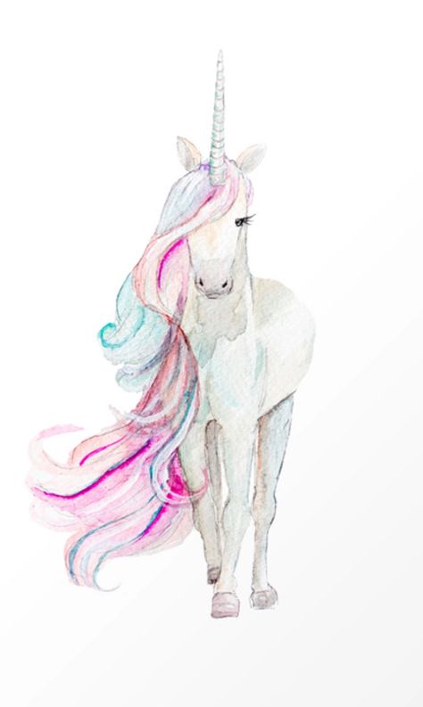 Painting Of Unicorn, How To Paint A Unicorn, Watercolor Unicorn Paintings, Easy Unicorn Painting, Unicorn Drawing Sketches, Unicorn Art Painting, Unicorn Paintings, Unicorn Art Drawing, Watercolour Unicorn