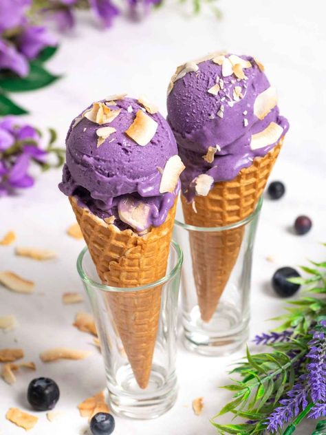 Ube Ice Cream, Purple Yam, Dessert Bread, Trader Joe’s, Trader Joe, Trader Joes, Cake Desserts, Plant Based, Coffee Tea