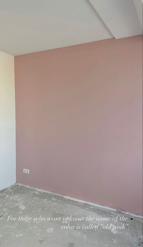 Rose Pink Accent Wall Bedroom, Pink Paint Ideas For Walls, Soft Pink Accent Wall, Pink Walls With Accent Wall, Accent Wall Pink Bedroom, Pink Room With Accent Wall, Vintage Rose Bedroom, Pink Wall In Bedroom, Pink Wall Colors For Girls Room